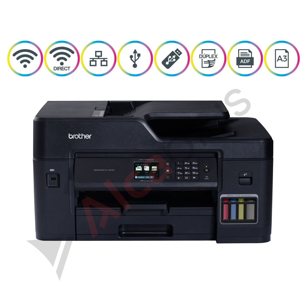 BROTHER - Brother Multifuncional T4500DW Color A3 Dúplex Wifi Ethernet