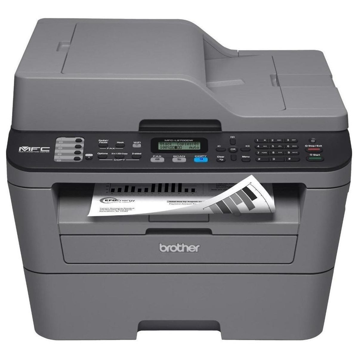 BROTHER - Brother Impresora Multifunción Duplex Wifi  MFC-L2700DW