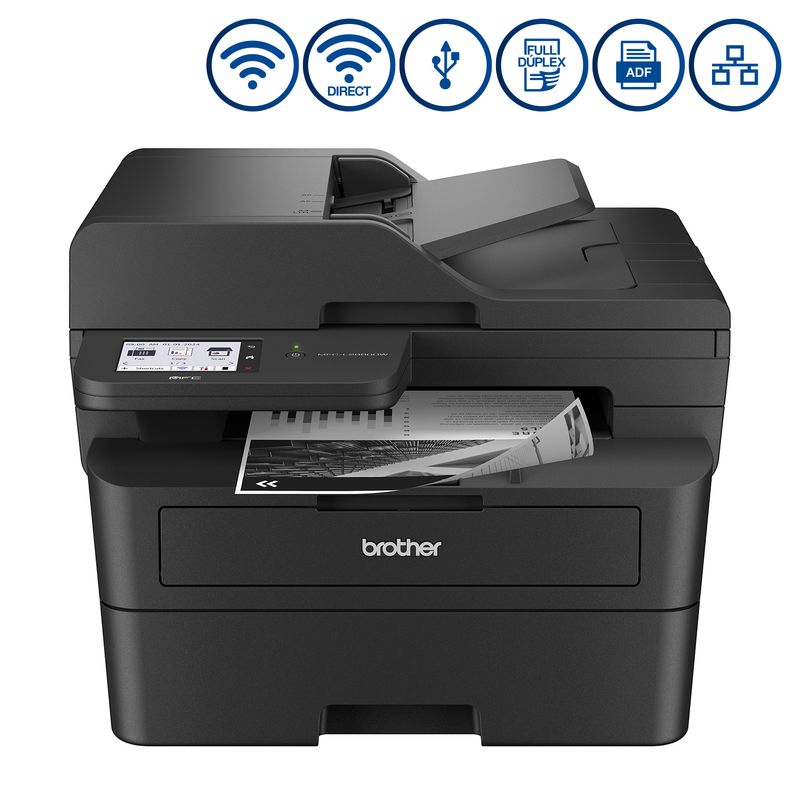 BROTHER - Brother MFC-L2880DW Multifuncional Láser Mono con Dúplex