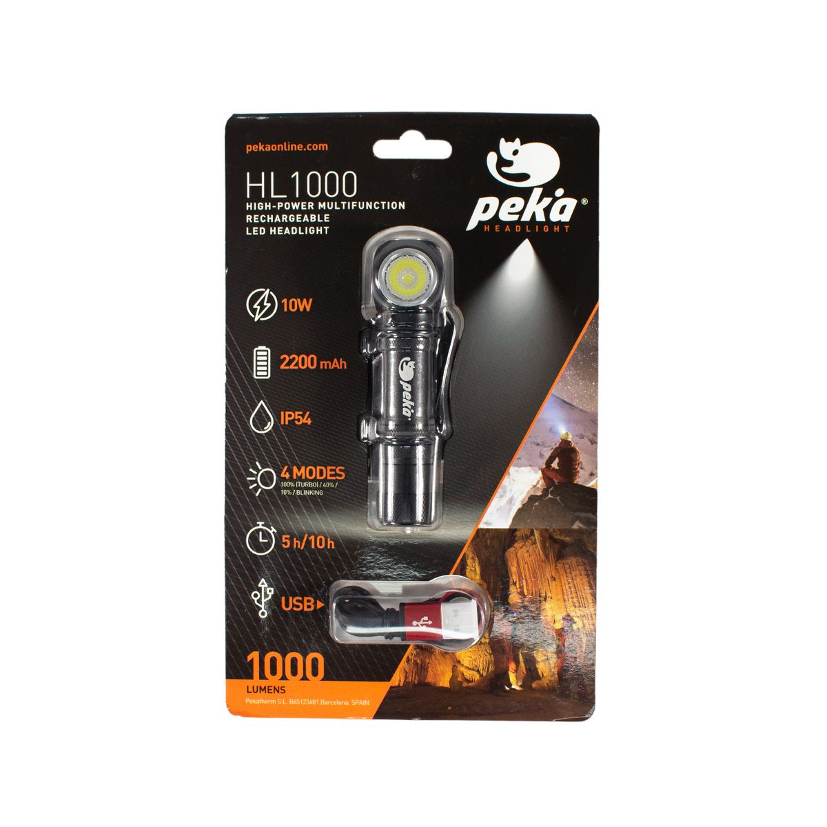 PEKATHERM - LINTERNA ULTRA POTENTE MULTIFUNCIONAL LED