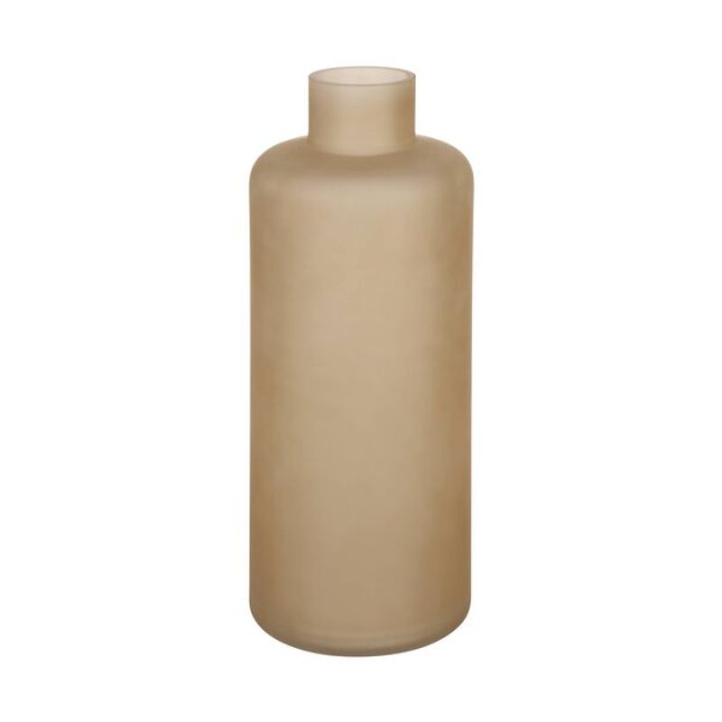 EGLO - Adorno jarrón de vidrio NABAS satinado Marrón 38×15cm