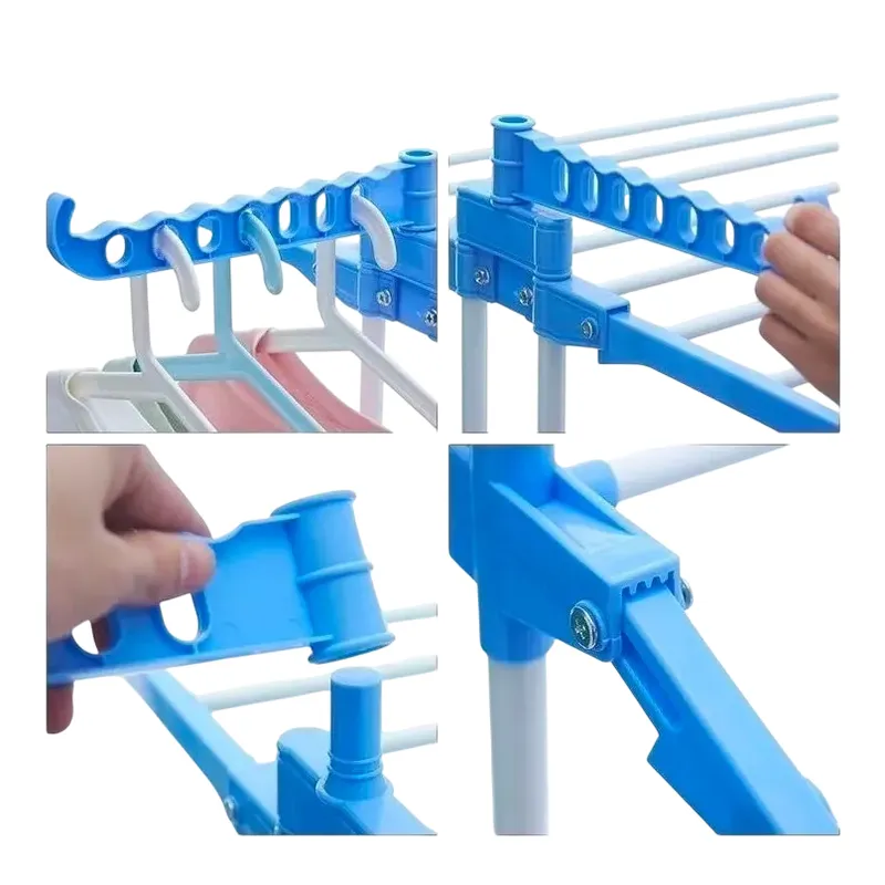 GENERICO - Tendedero Ropa Colgador Pechero Plegable 3 Niveles