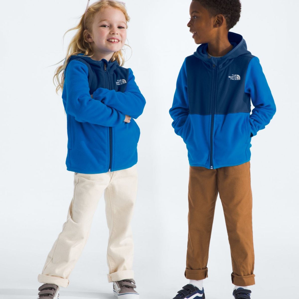 THE NORTH FACE - Polar Kid Glacier Hoodie Niños Celeste