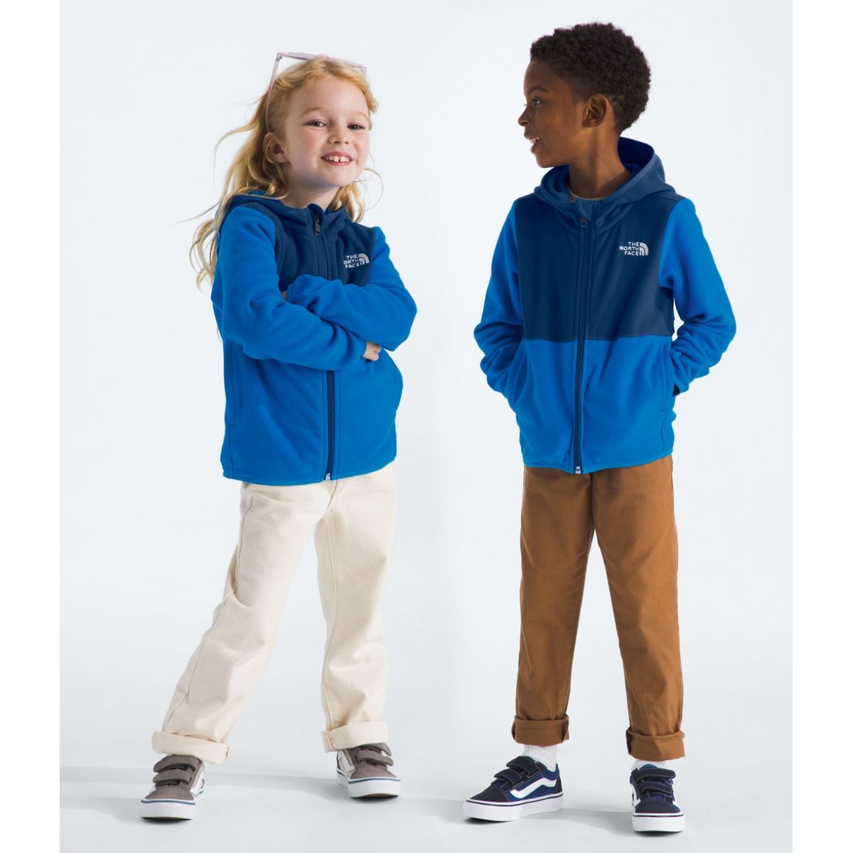 THE NORTH FACE - Polar Kid Glacier Hoodie Niños Celeste
