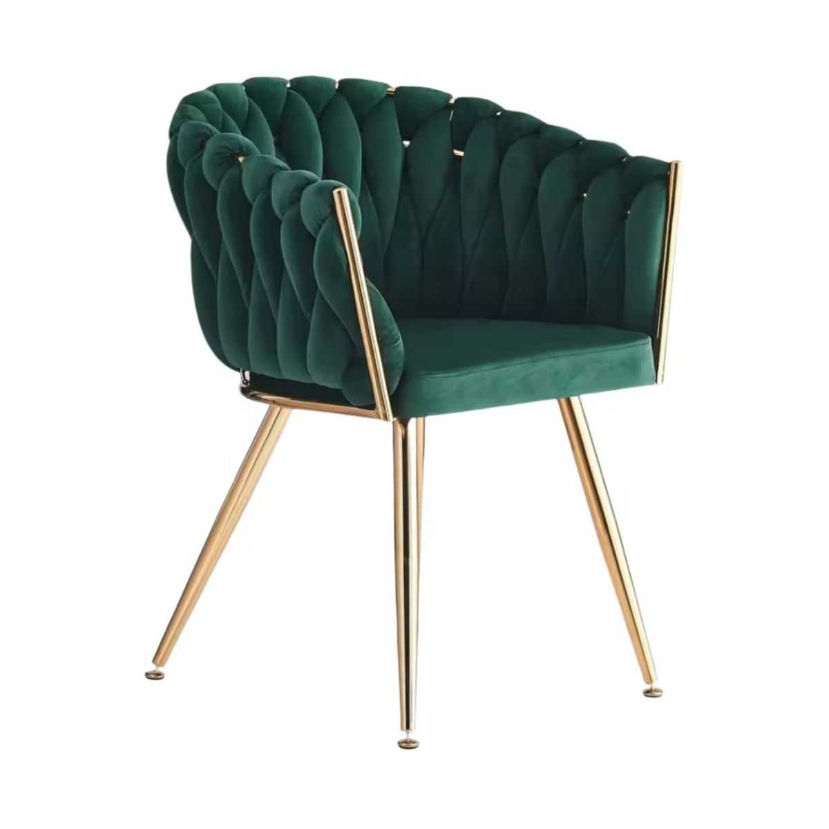 HABITA2 CHILE - Sitial poltrona queen verde patas doradas