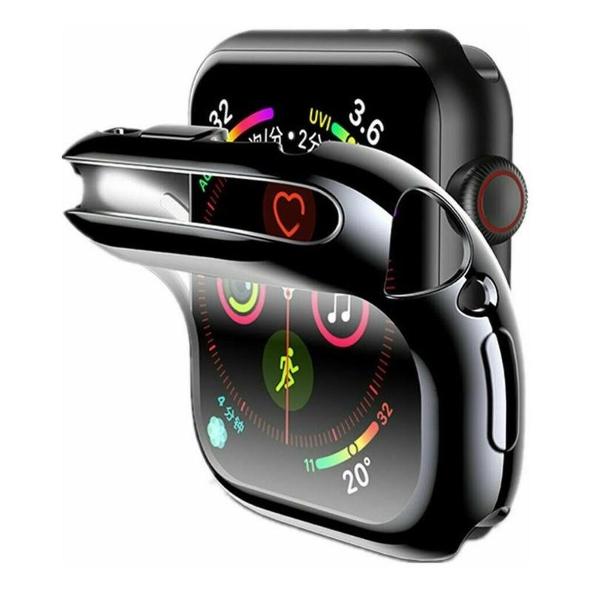 GENERICO - Protector Para Apple Watch Cerrados Metalizados 360° 384041mm