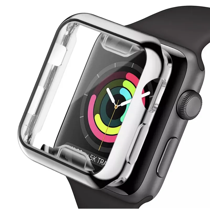 GENERICO - Protector Para Apple Watch Cerrados Metalizados 360° 384041mm