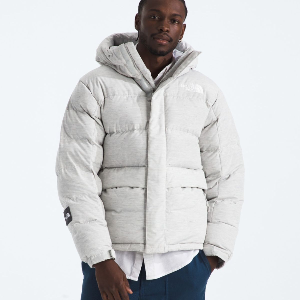 THE NORTH FACE - Chaqueta De Pluma Regrind Himalayan Hombre Gris