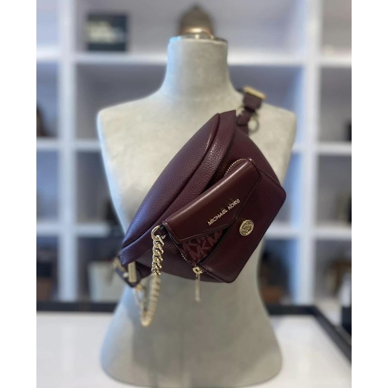 MICHAEL KORS - Banano Michael Kors Maisie 2 en 1 Burgundy Small