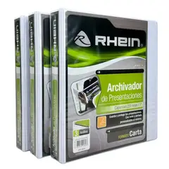 RHEIN - Archivador Carta 220 Hojas Blanco Marca