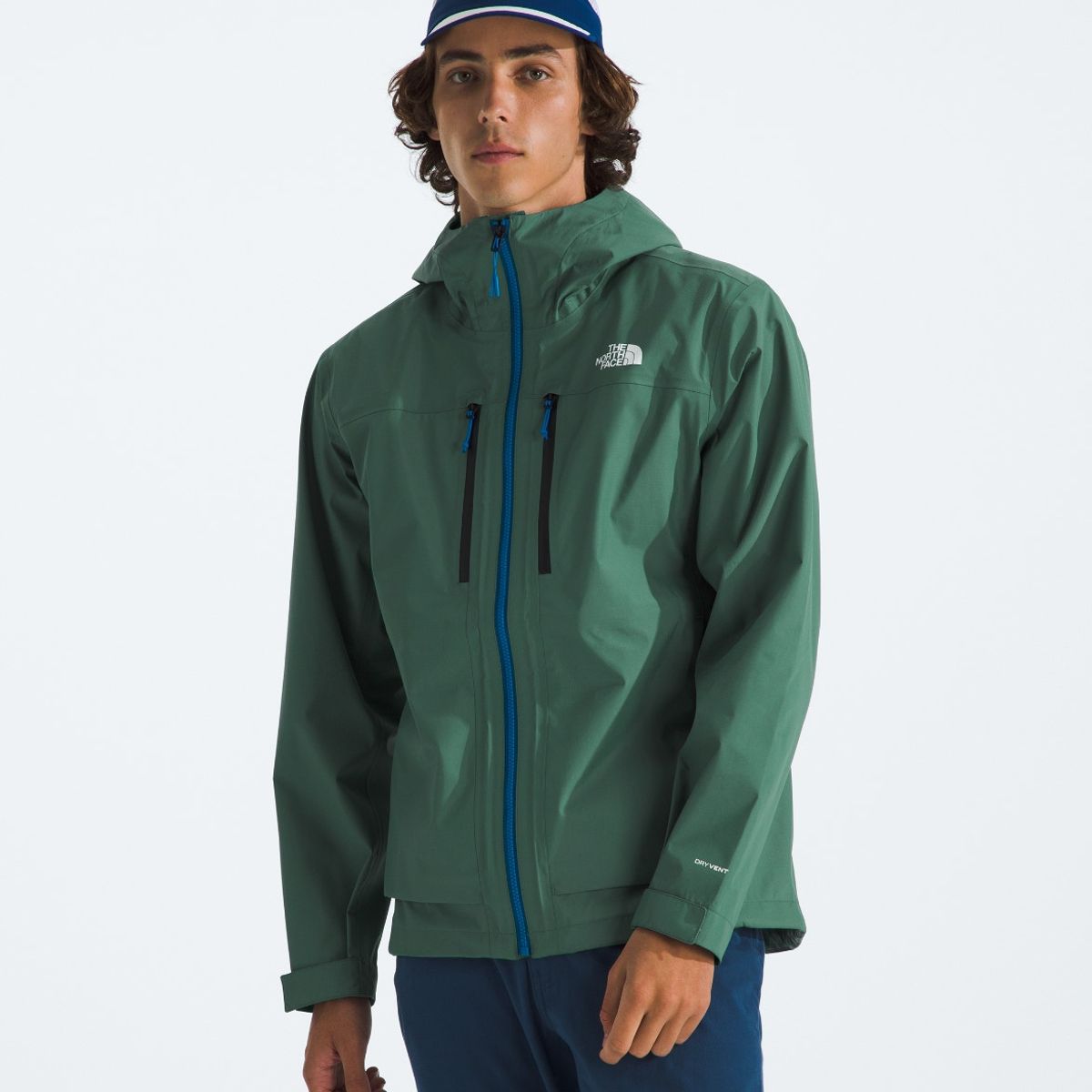 THE NORTH FACE - Chaqueta Impermeable Terrain Vista 3L Pro Hombre Verde Oscuro