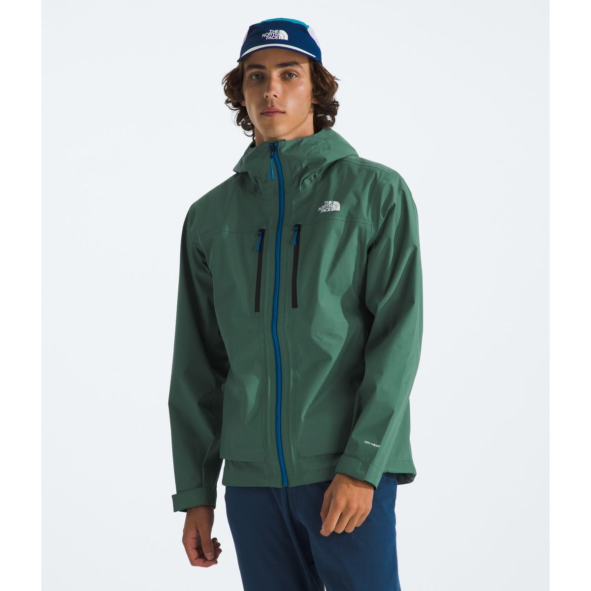 THE NORTH FACE - Chaqueta Impermeable Terrain Vista 3L Pro Hombre Verde Oscuro