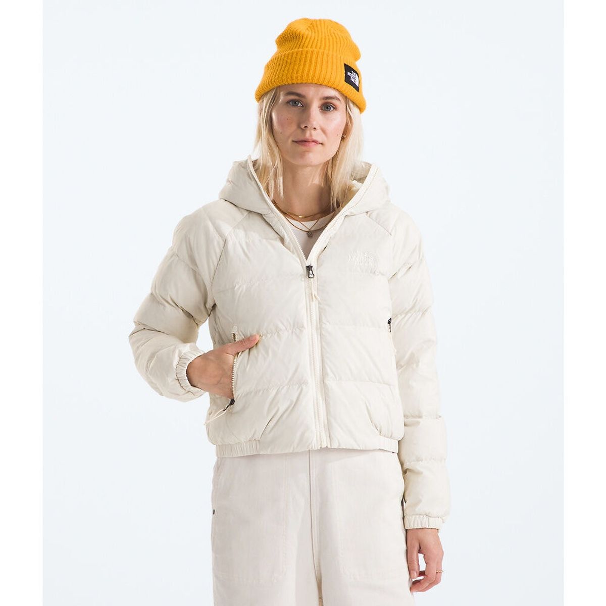 THE NORTH FACE - Chaqueta De Pluma Hydrenalite Hoodie Mujer Blanco Invierno