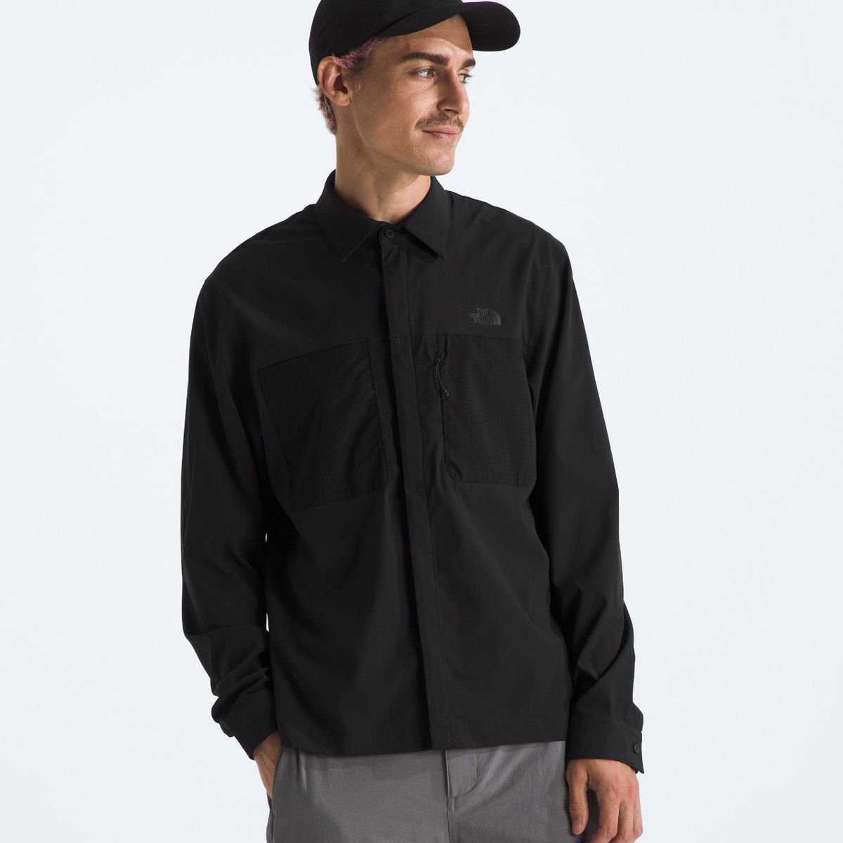 THE NORTH FACE - Camisa Lightrange Hombre Negro