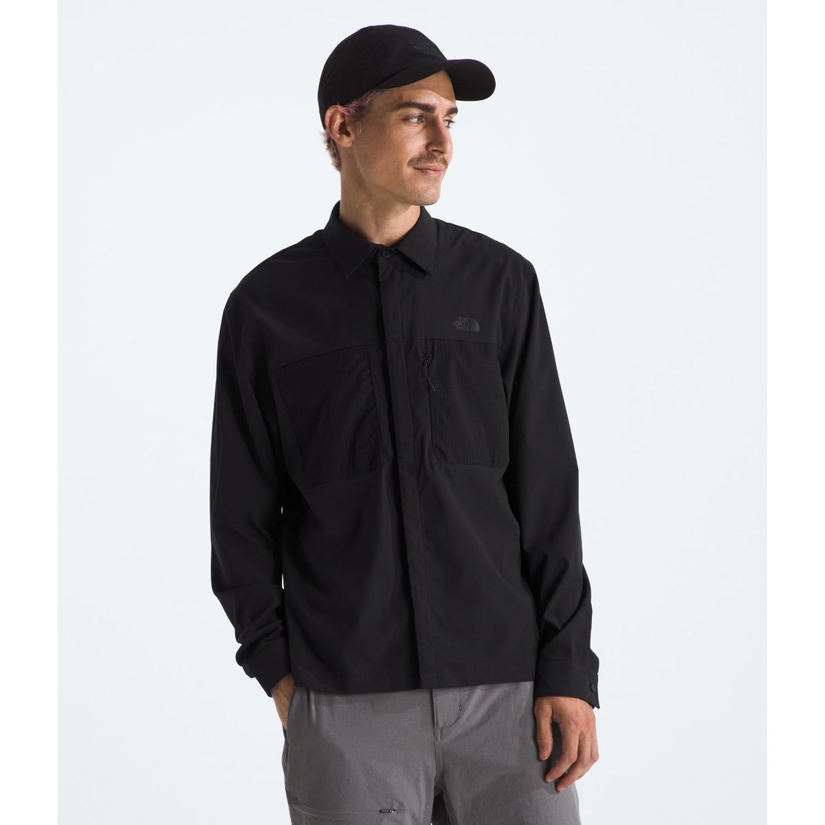 THE NORTH FACE - Camisa Lightrange Hombre Negro