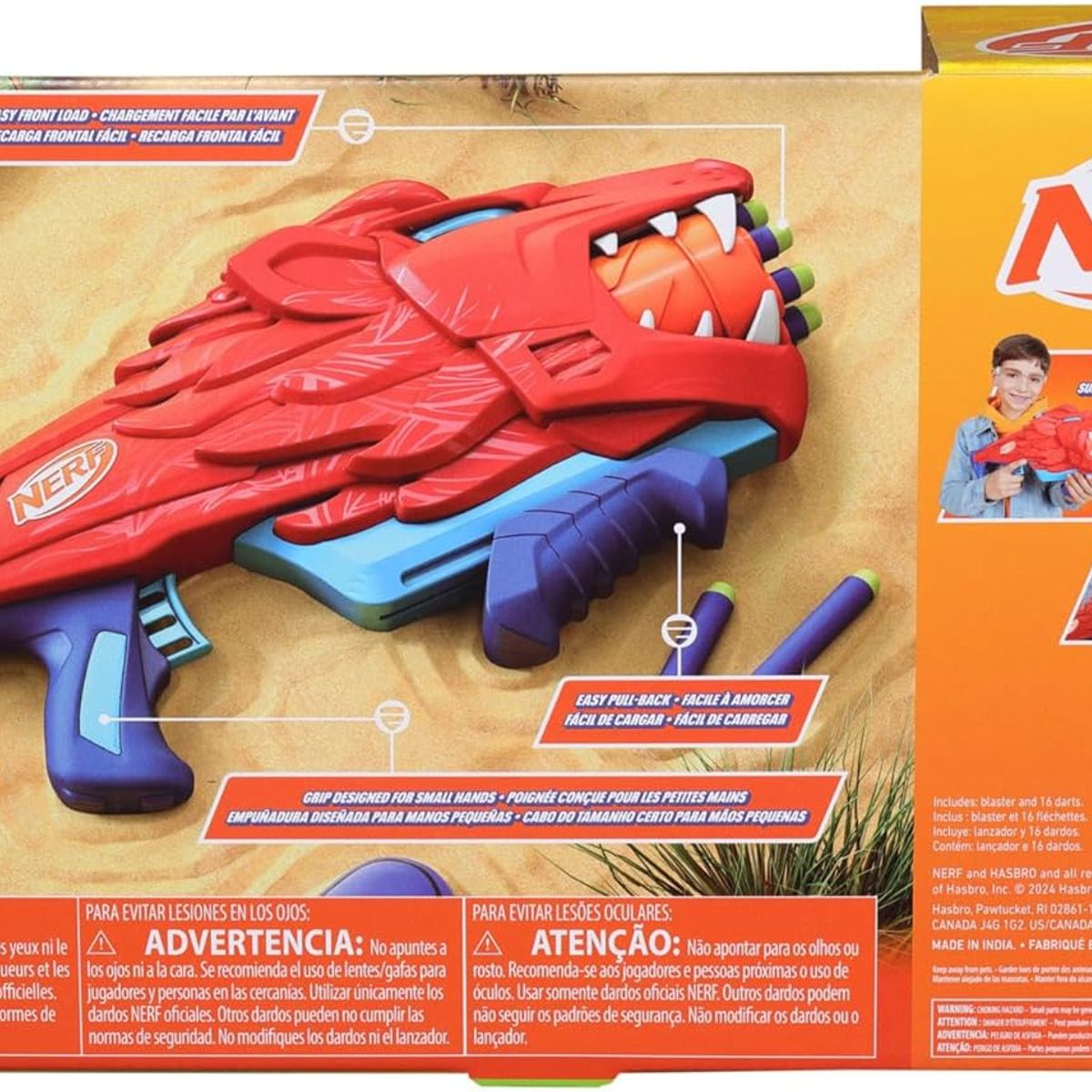 NERF - Lanzador Nerf Junior Wild Lionfury Dardos