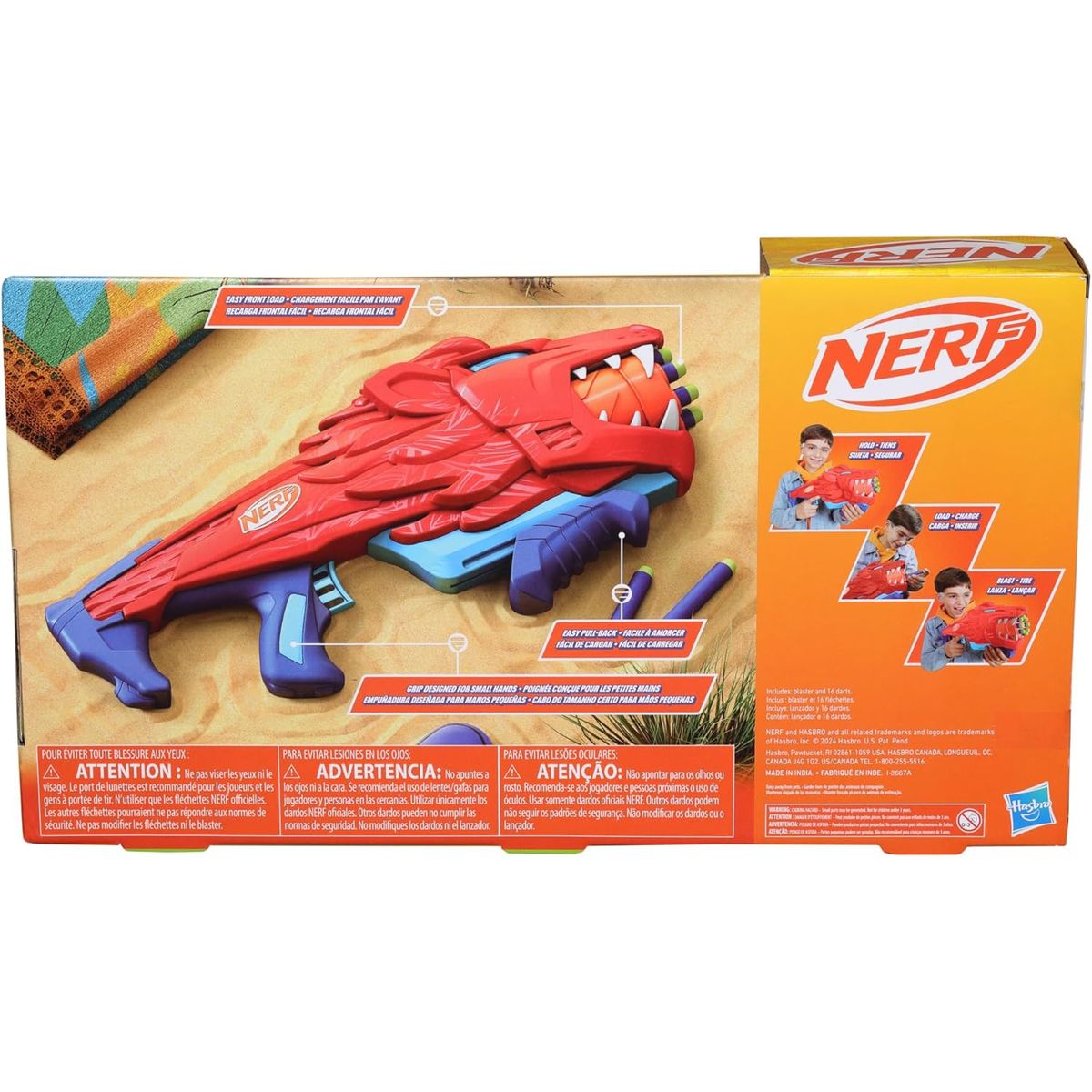 NERF - Lanzador Nerf Junior Wild Lionfury Dardos