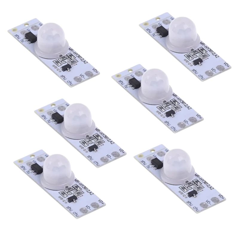 GENERICO - 6 Sensores De Movimiento Presencia Placa Mini 12V (máx 25w)