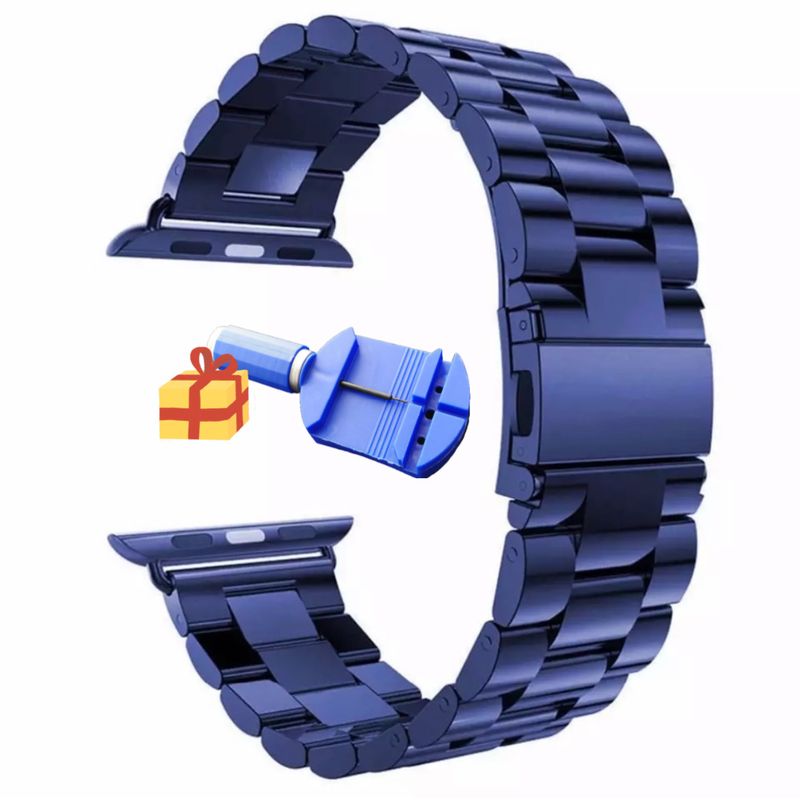GENERICO - Correa Acero Eslabones Para Apple Watch 38-40-41MM