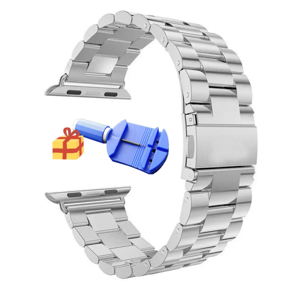 GENERICO - Correa Acero Eslabones Para Apple Watch 38-40-41MM