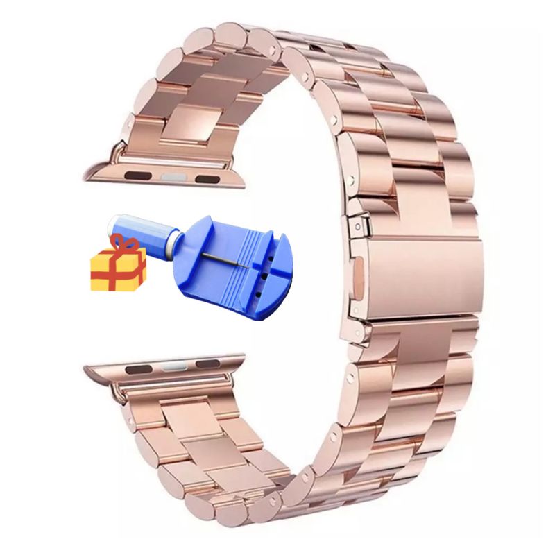GENERICO - Correa Acero Eslabones Para Apple Watch 42-44-45-46-49MM