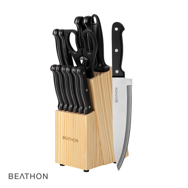 BEATHON - Set Cuchillos Cocina Acero Inoxidable 14 Piezas Beathon