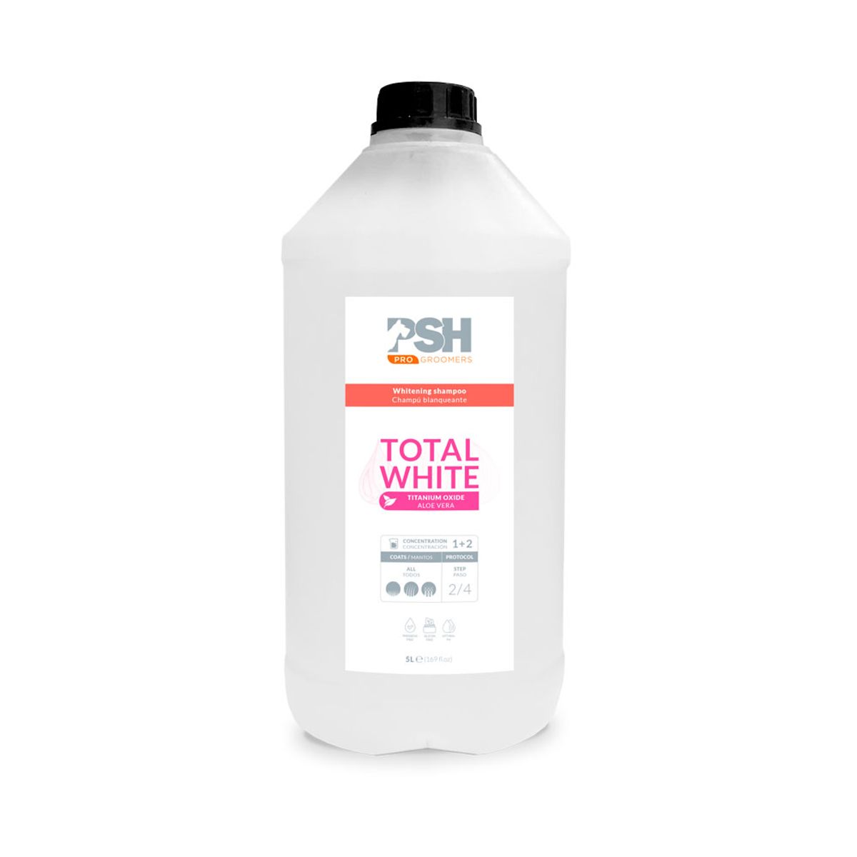 GENERICO - Shampoo Blanqueante para Mascotas Total White PSH 5L