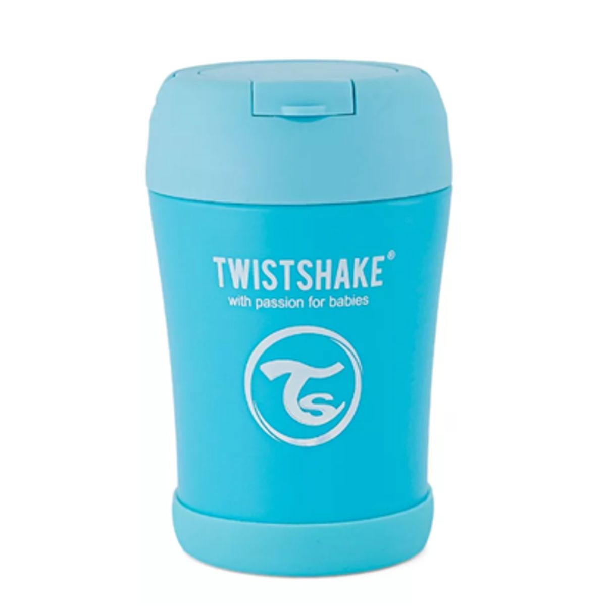 TWISTSHAKE - Termo Azul para Comida Twistshake 350ml con Cuchara Plegable
