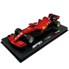 BBURAGO - Auto F1 Ferrari Sf-21 2021 55 C.Sainz Caja Acrilica 1:43