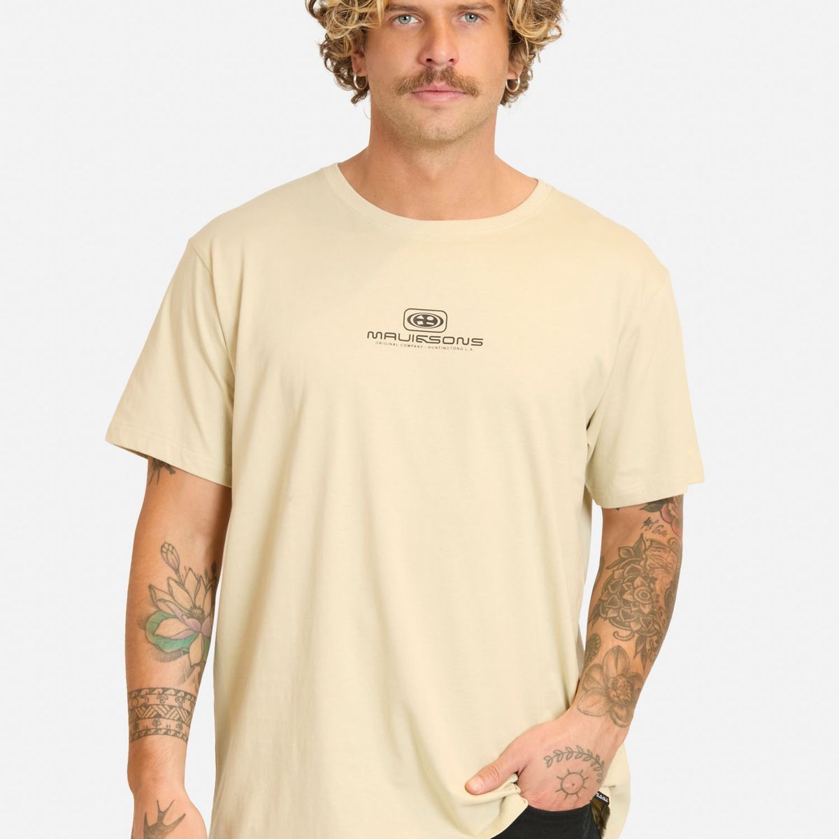 MAUI AND SONS - Polera MC Tivaloft Beige Hombre Maui And Sons - Beige