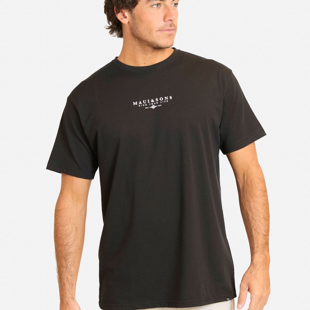 MAUI AND SONS - Polera MC Bomajo Negro Hombre Maui And Sons - Negro