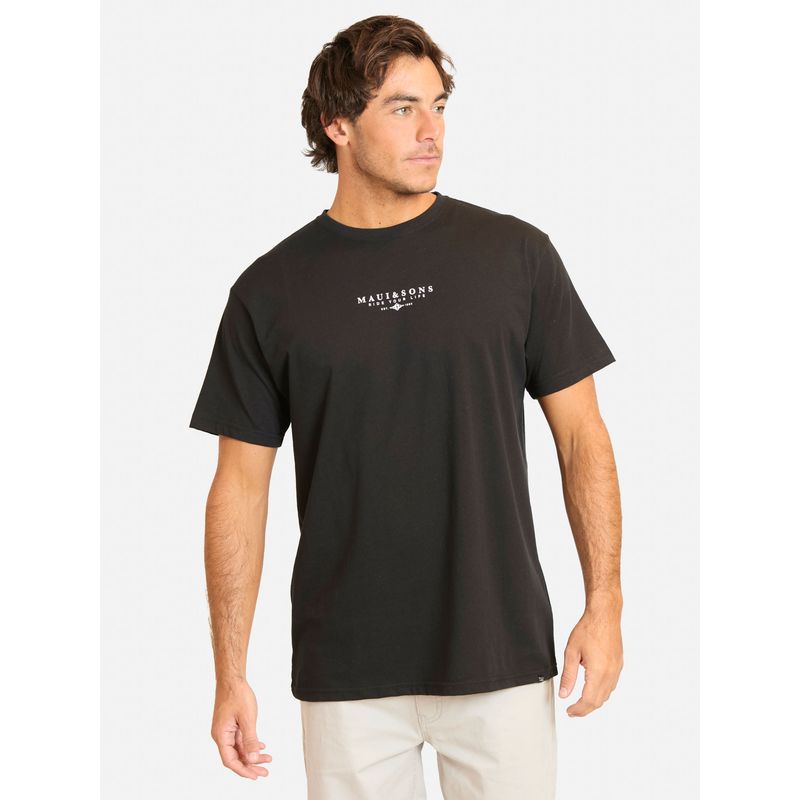 MAUI AND SONS - Polera MC Bomajo Negro Hombre Maui And Sons - Negro