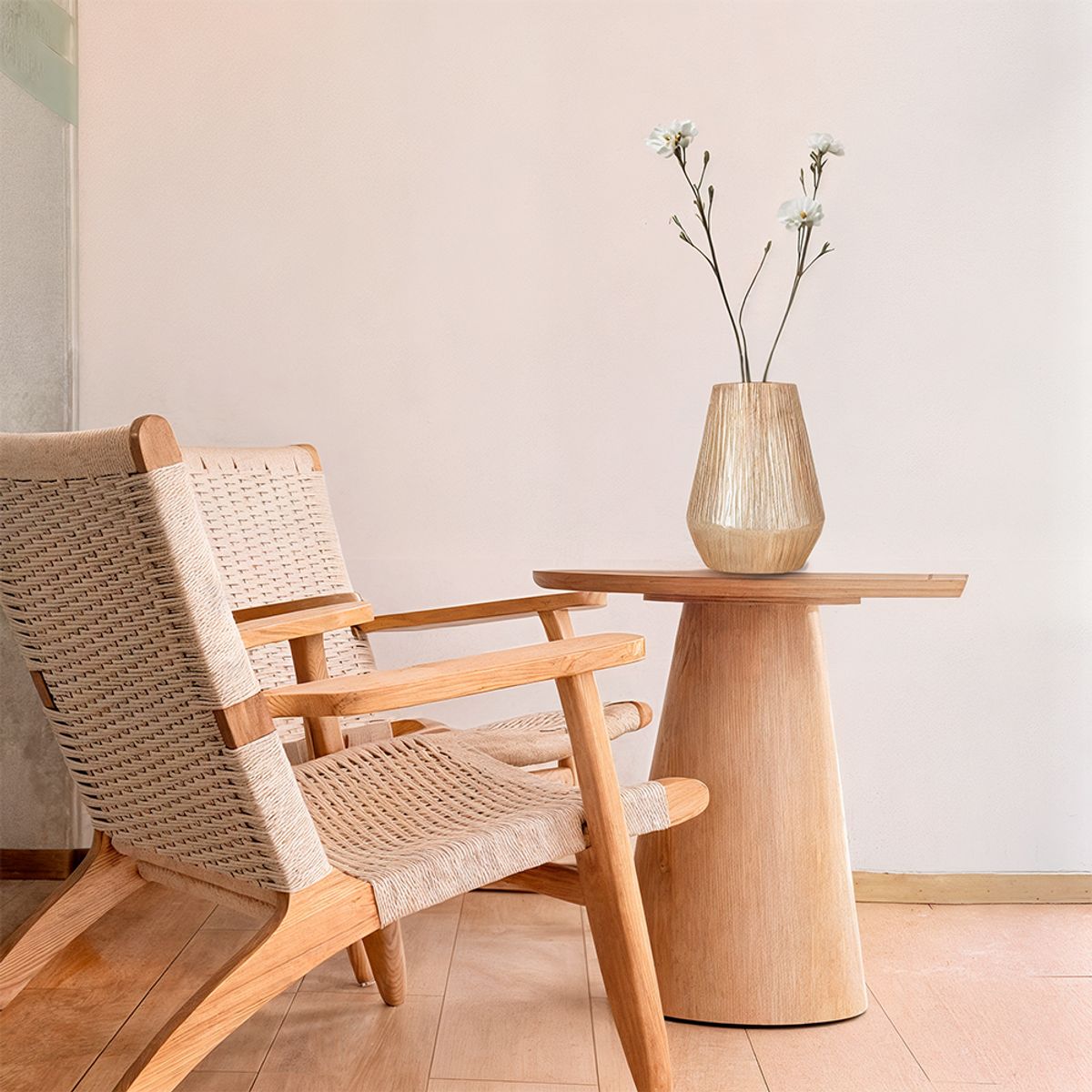 EGLO - Adorno decorativo Florero KURASHIKI metal Dorado 27×20 cm