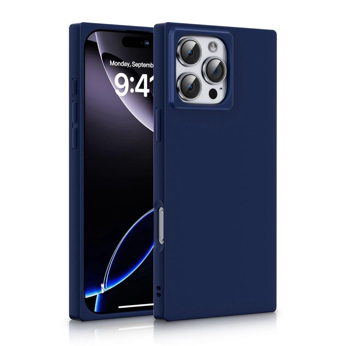 KBOD - Carcasa Cuadrada Kbod Blox Color Para iPhone 12 y 12 Pro Azul