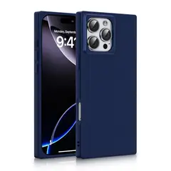 KBOD - Carcasa Cuadrada Blox Color Para iPhone 12 y 12 Pro Azul