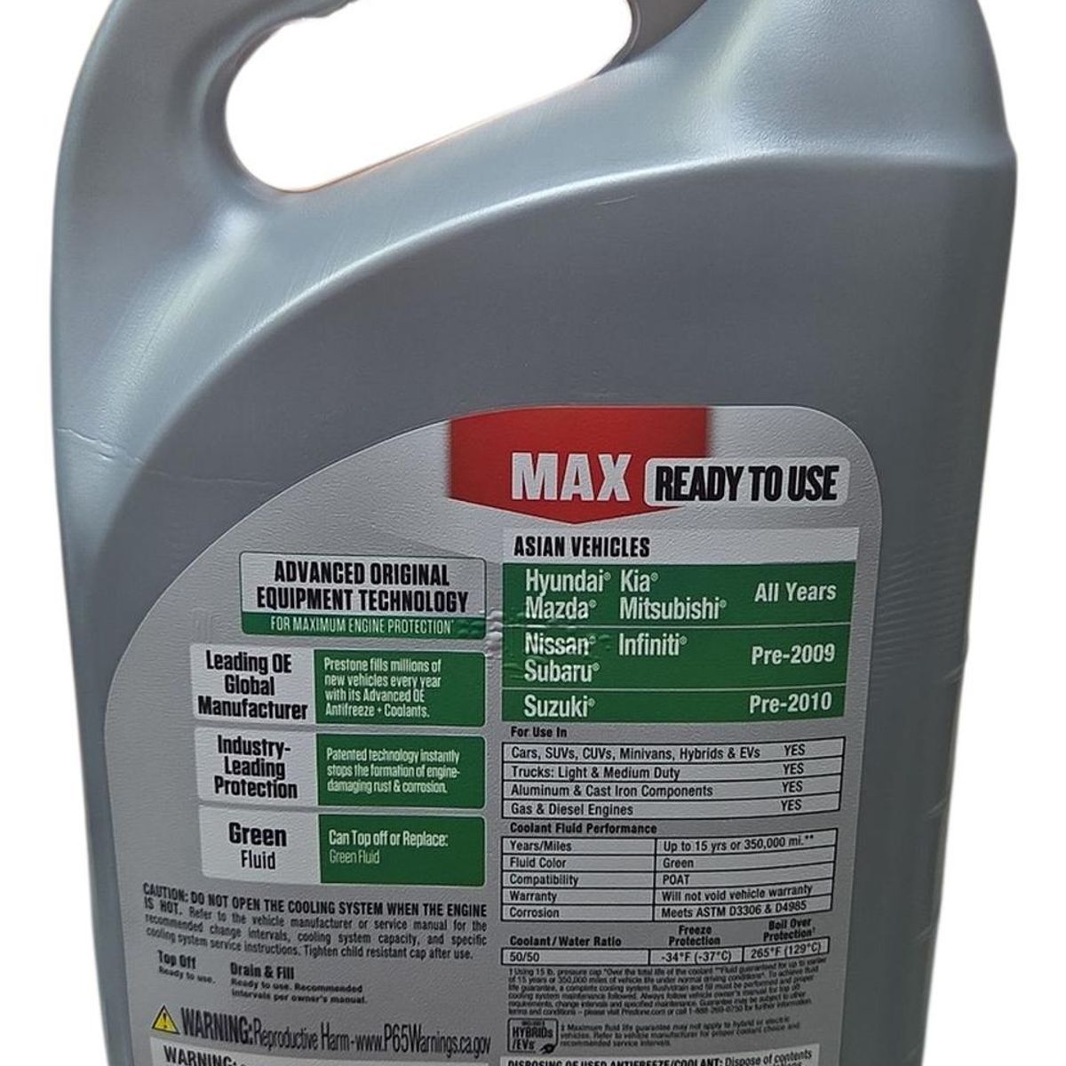 PRESTONE - Refrigerante Y Anticongelante Prestone Asian Verde 50-50