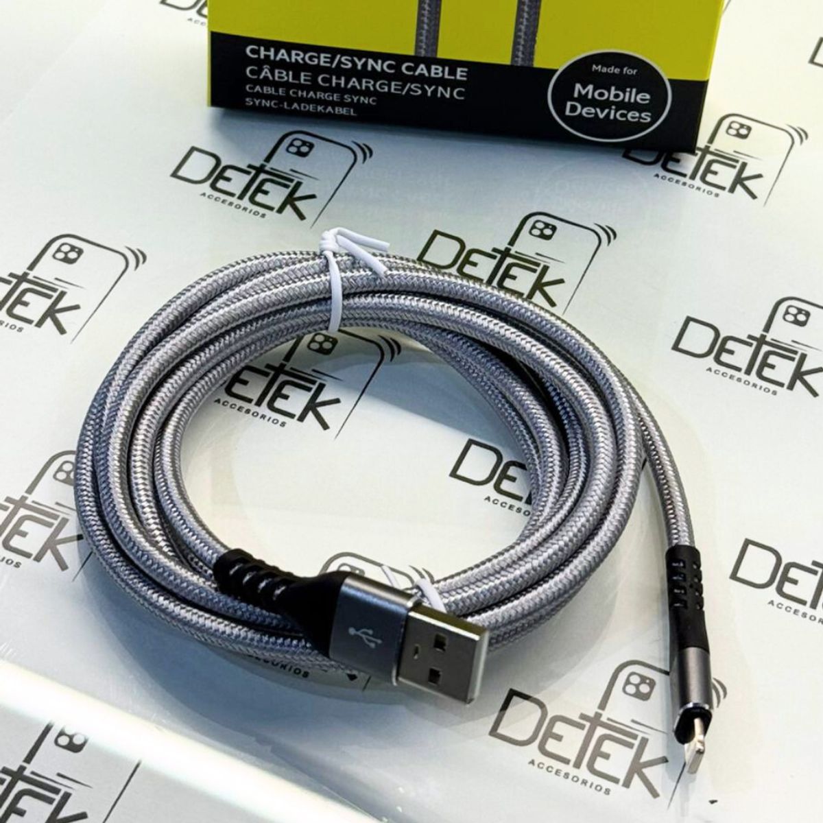 GENERICO - Cable Para iPhone Usb - Lightning Reforzado 2m Carga Rapida