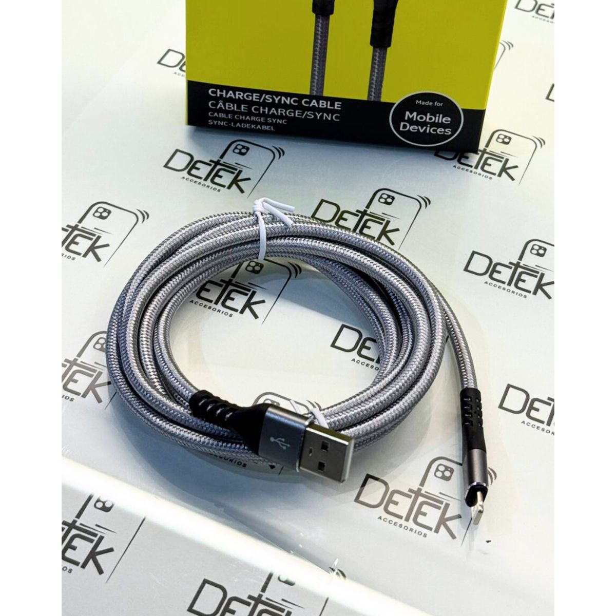 GENERICO - Cable Para iPhone Usb - Lightning Reforzado 2m Carga Rapida