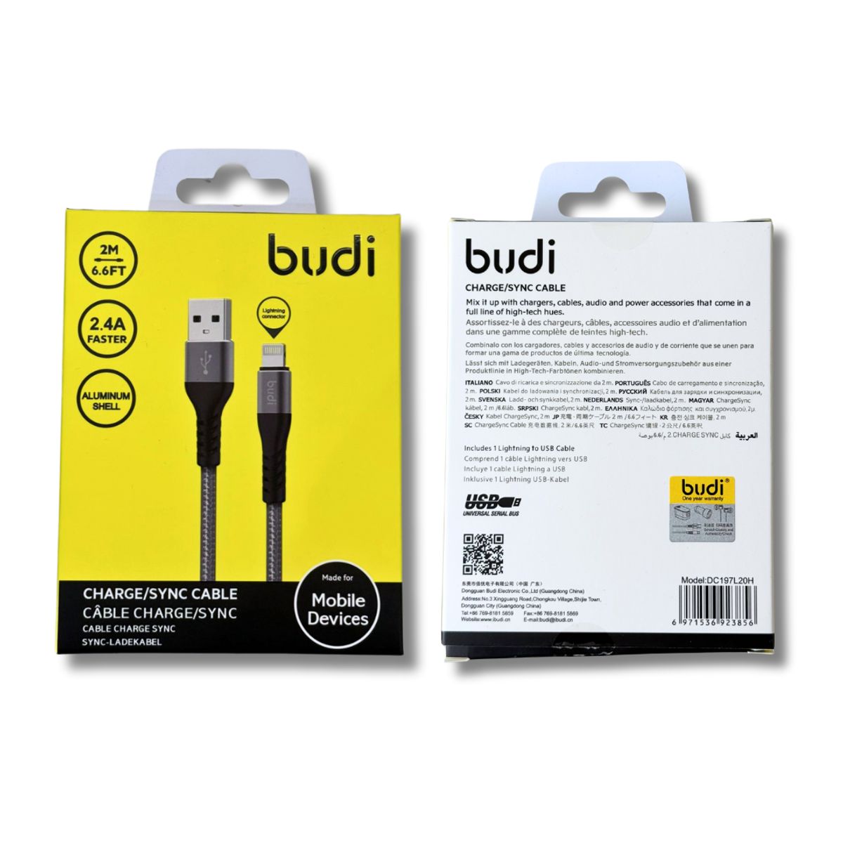 GENERICO - Cable Para iPhone Usb - Lightning Reforzado 2m Carga Rapida