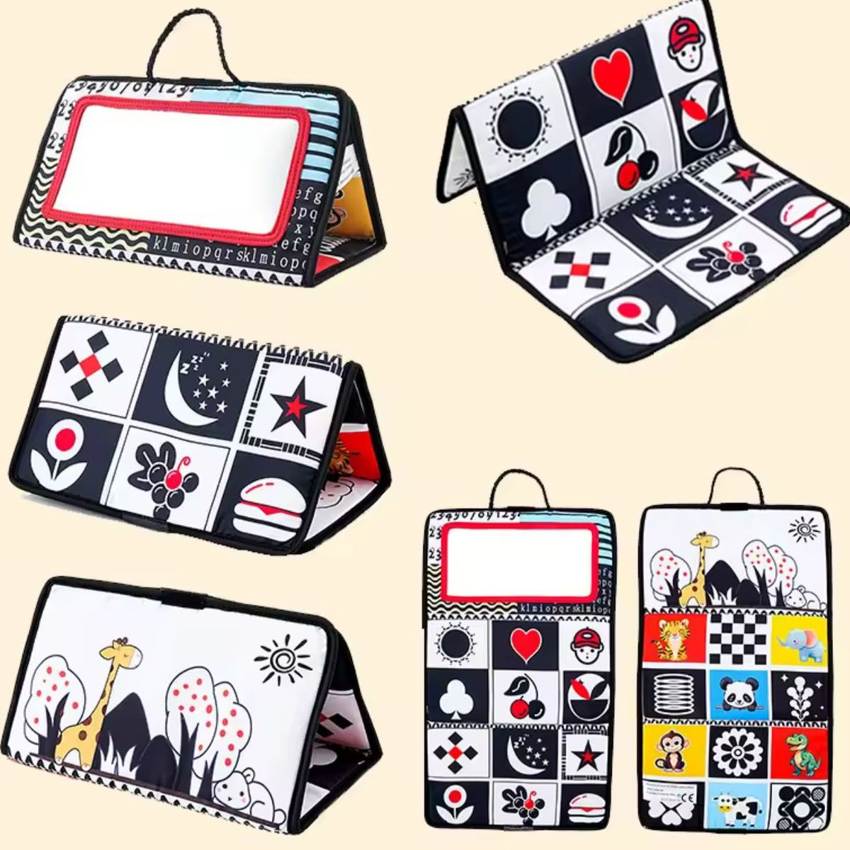 GENERICO - 3in1 Juguetes Sensoriale Espejo Y Libro De Tela