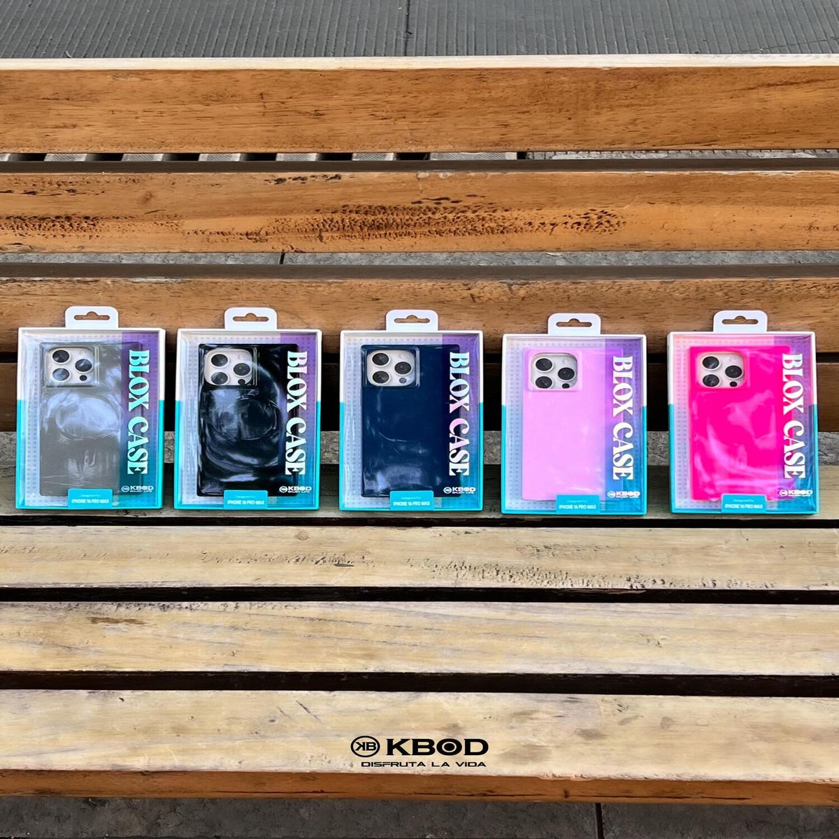 KBOD - Carcasa Cuadrada Kbod Blox Color Para iPhone 13 y 14 Fucsia