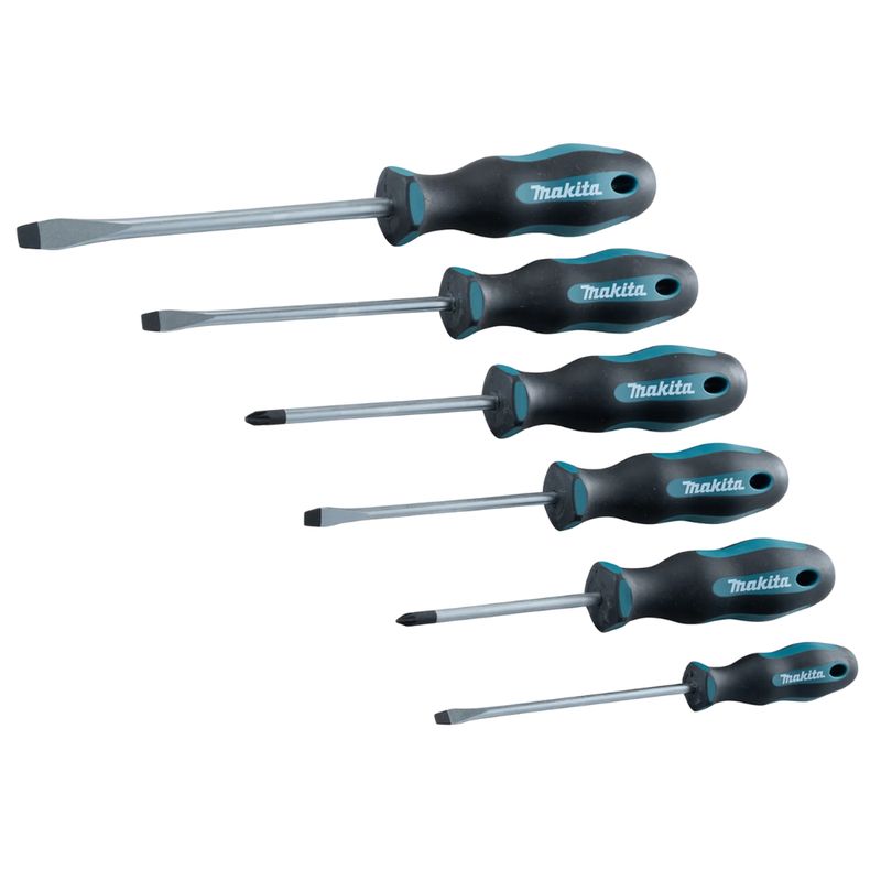MAKITA - Set Destornillador Makita 6PZPZ1/PZ2/SL4.0/SL5.5/SL6.5/SL8.0