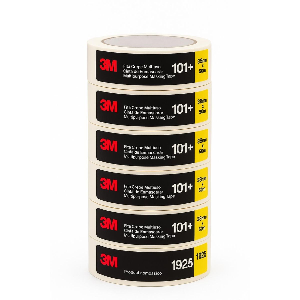 3M - Pack x6 Cinta Masking Tape 101+ 38mmX50mt 3M