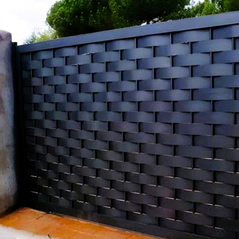 VALSTORE DECO Y DESIGN - Cinta cubre cercos Negro Valstore 2,5 M2, Ancho 65 mm, incluye broches
