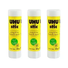 UHU - Stic Pegamento Adhesivo En Barra 40grs 3 Unid