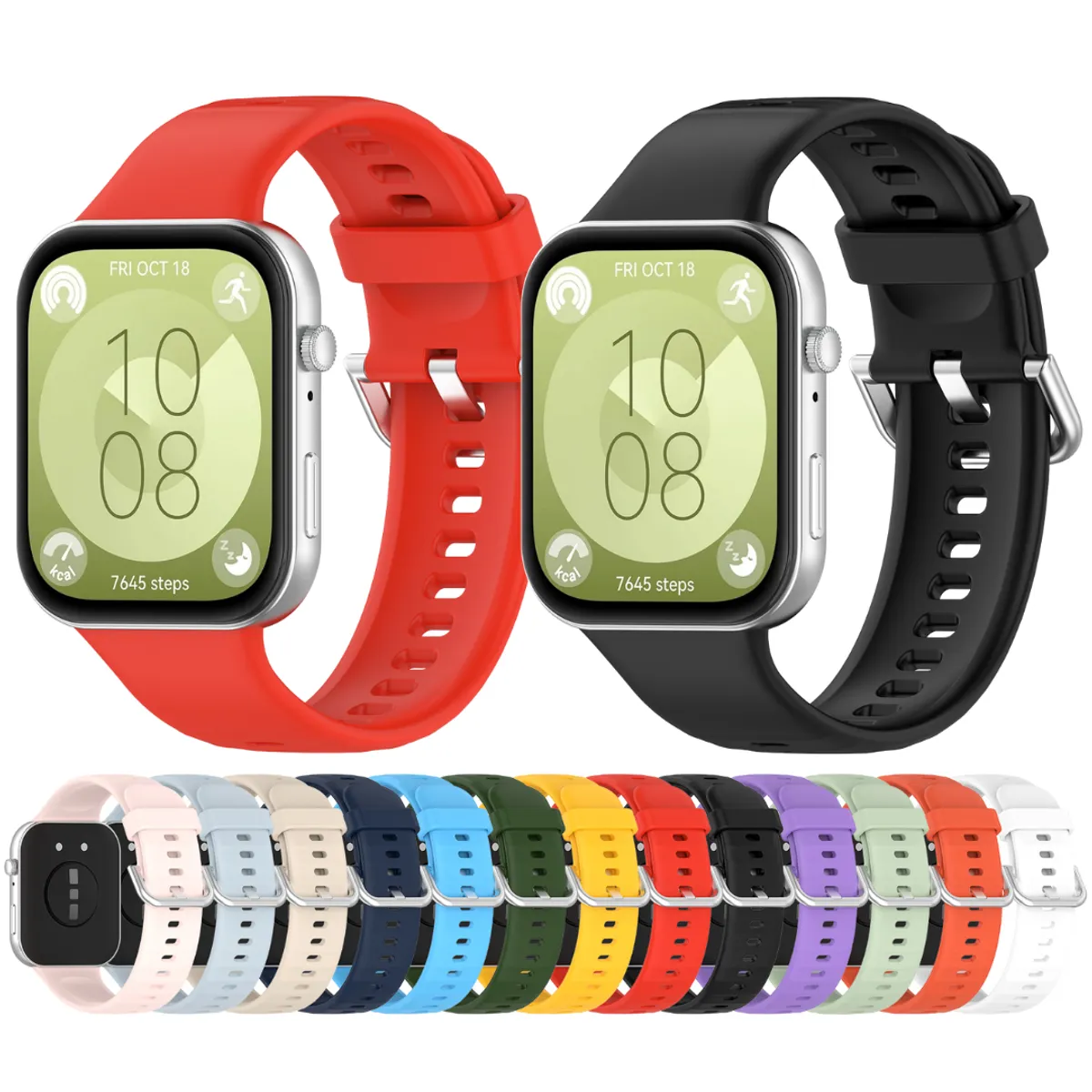 GENERICO - Correas De Silicona Premium Para Huawei Watch Fit 3-4-4pro