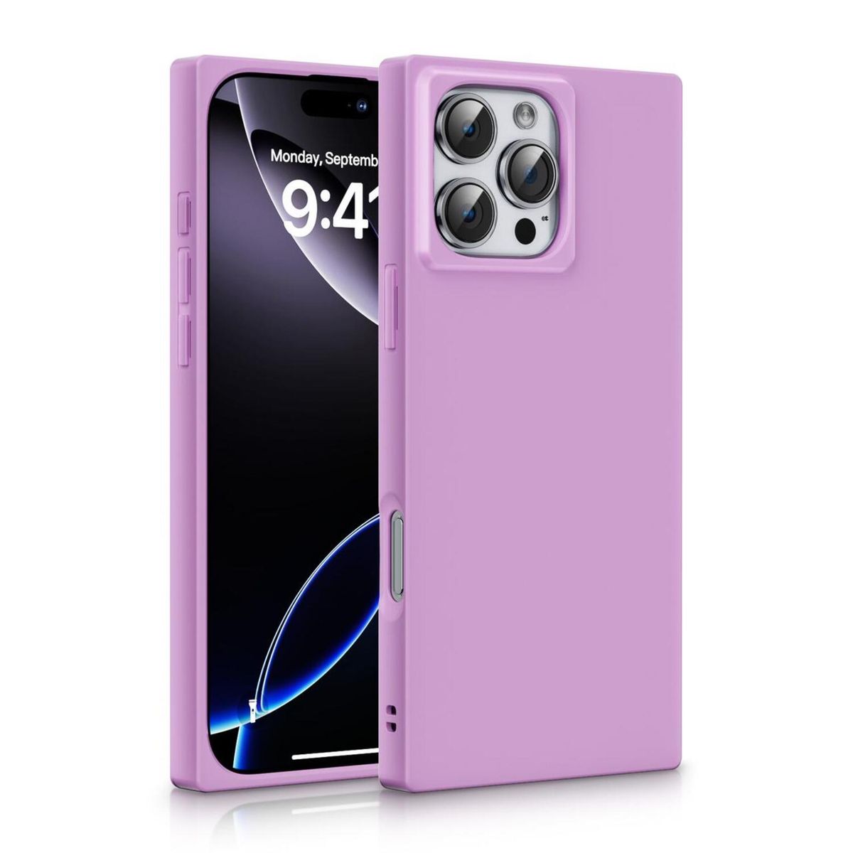 KBOD - Carcasa Cuadrada Kbod Blox Color Para iPhone 15 Pro Max Lila