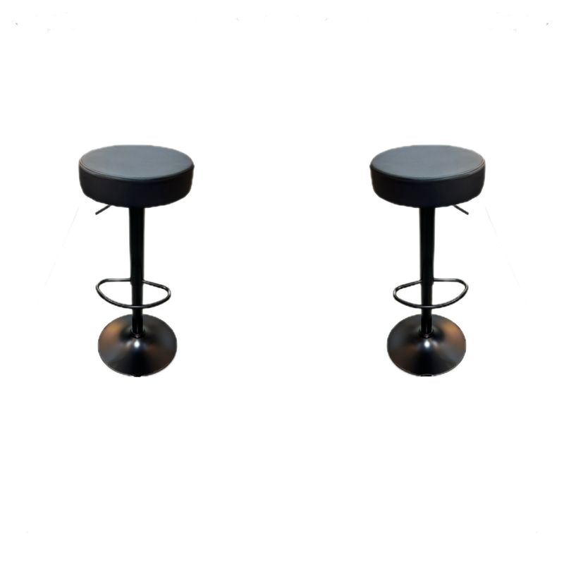 ARTIHOGAR - Pack 2 Taburetes Piso Bar Altura Regulable Acolchado