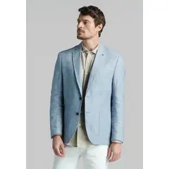 FEROUCH - Blazer Lino Azul