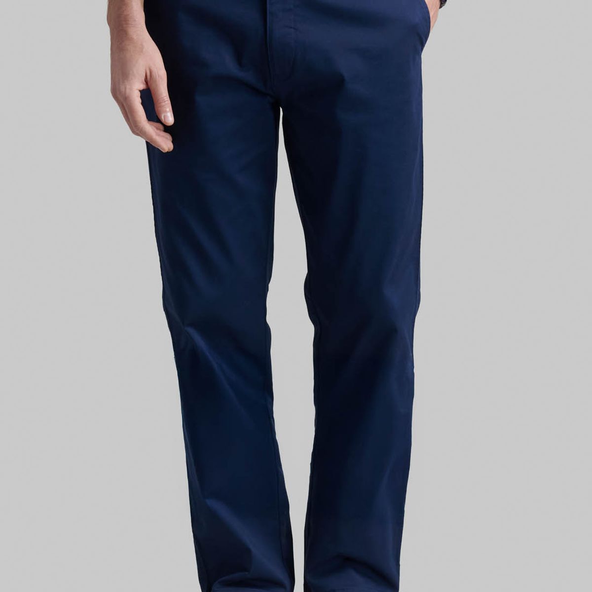 FEROUCH - Pantalón Twill Without Pleats L/33 Business Azul Ferouch